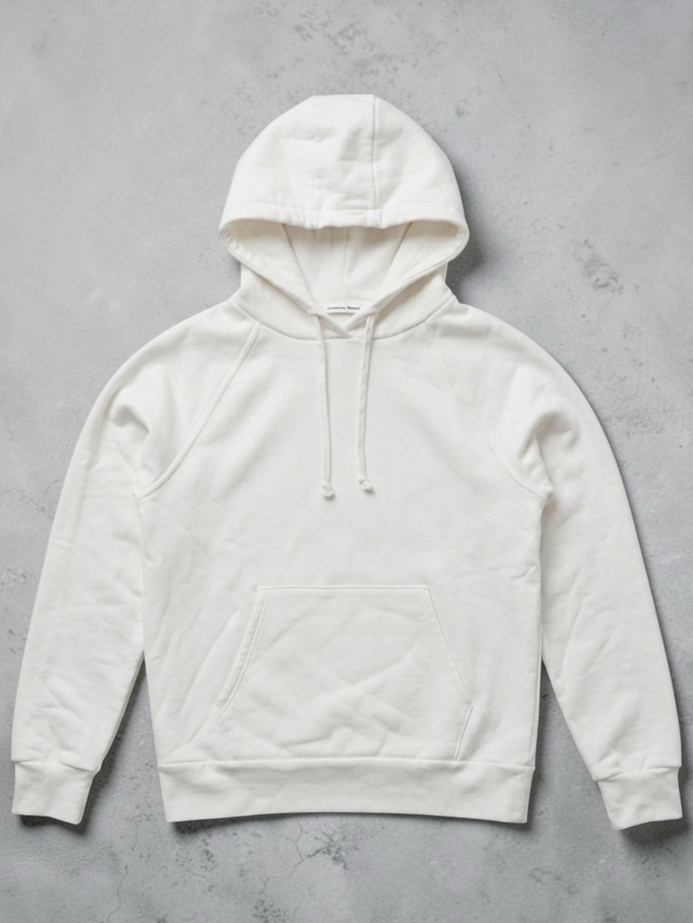 Reformation Jeans White Pullover Hoodie - Minimal Casual Sweatshirt NWOT